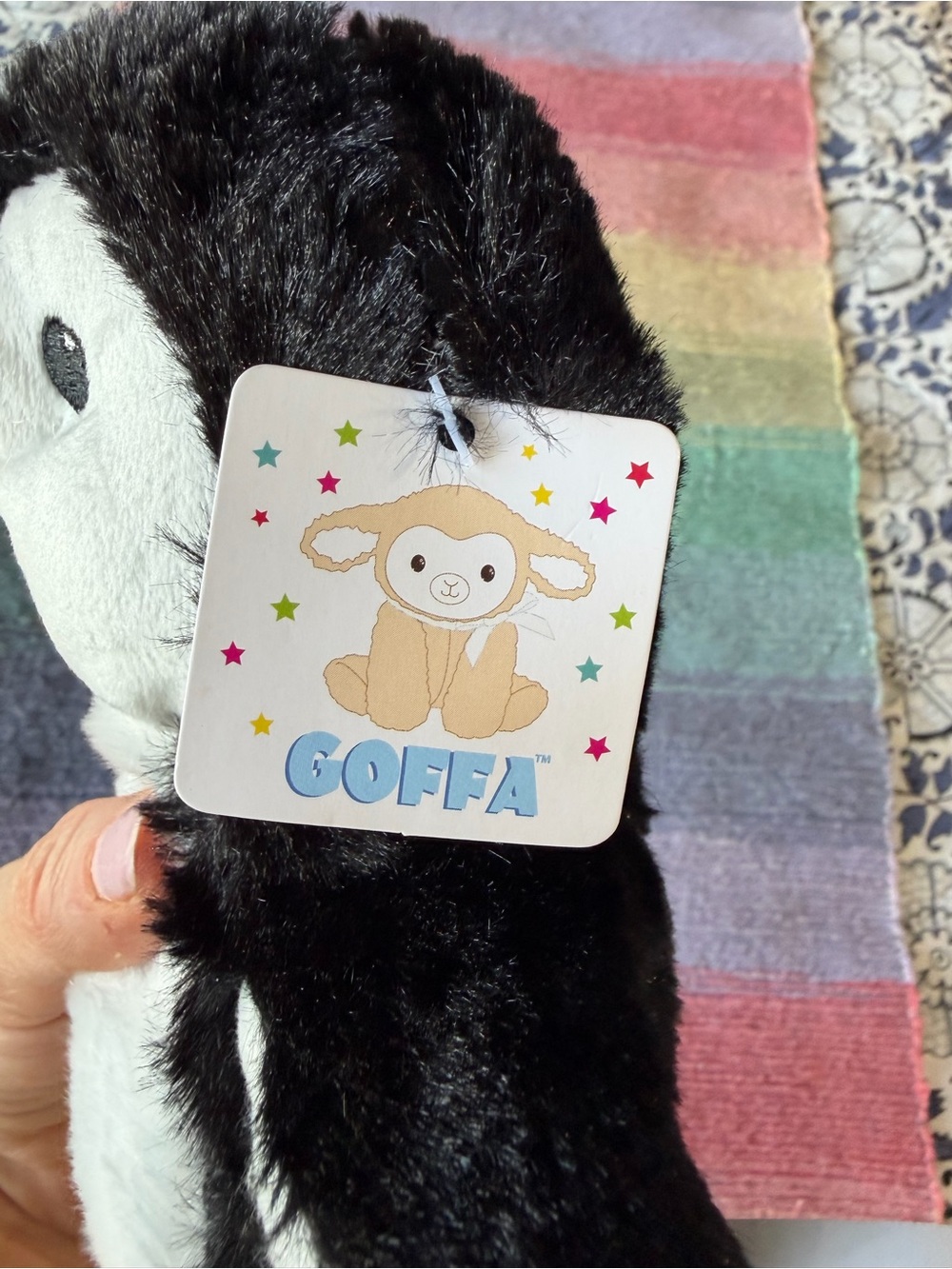 NWT GOFFA Plush Penguin - Black and White Stuffed Animal